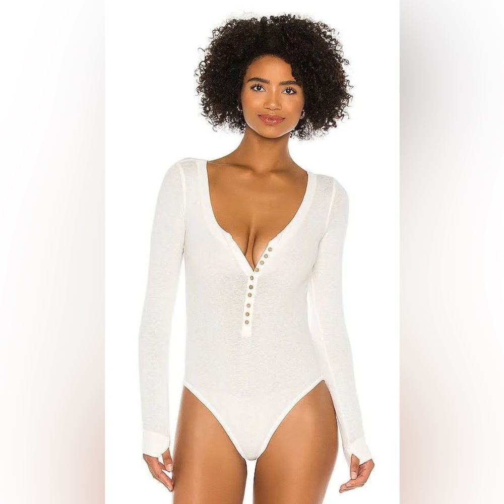 Free People Dylan Bodysuit XS - Light Blue